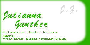 julianna gunther business card